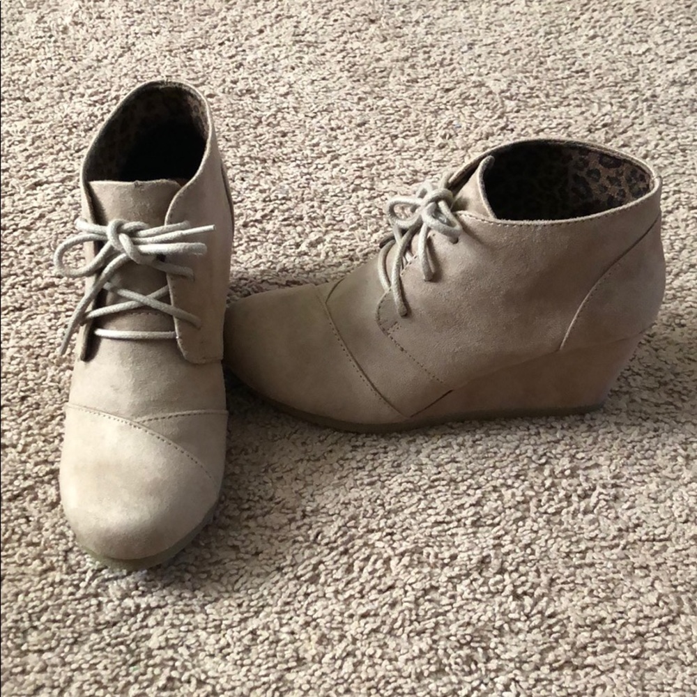 Maurices wedged booties